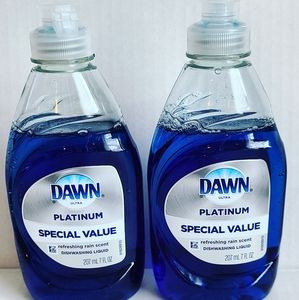 2 Brand New Dawn Platinum Dish soap